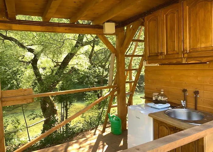 Luxussátor Delightful Treehouse W Private *