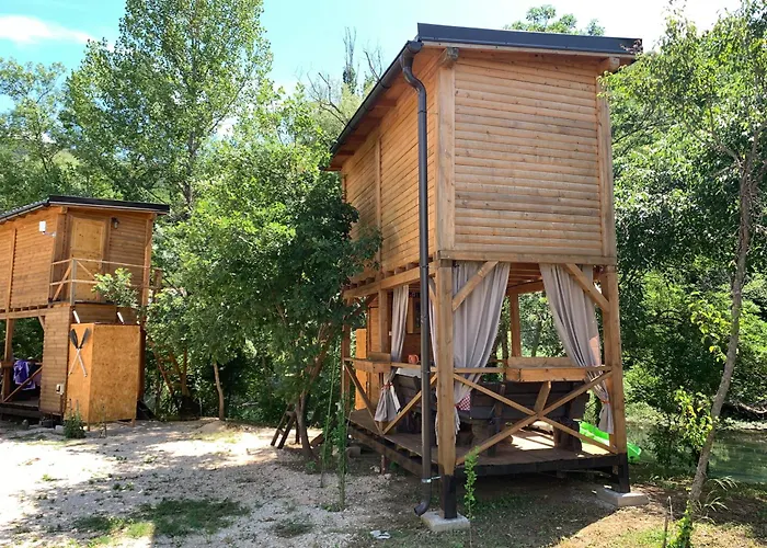 Luxussátor Delightful Treehouse W Private Mostar